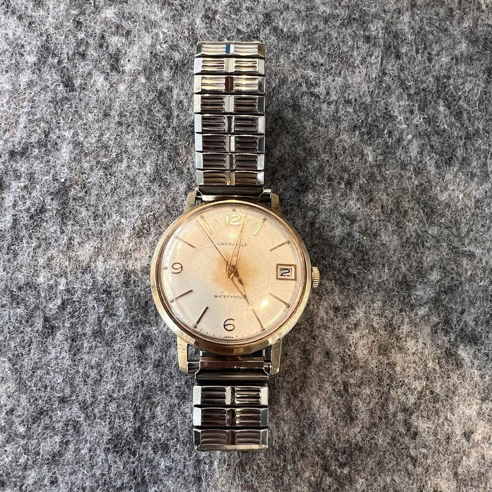 Vintage Caravelle Men’s Watch M7  Waterproof Japan Mvmt  Manual Wind
